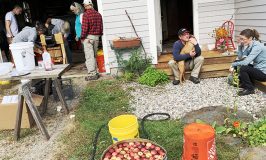 Cider pressing at Stowe Farm