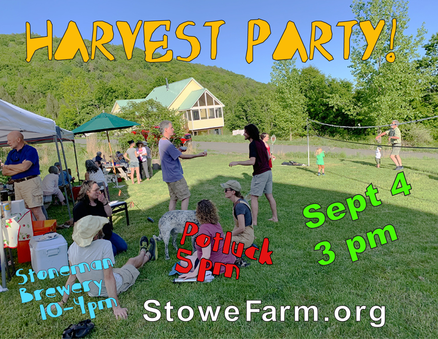 Stowe Farm Community Harvest Party!