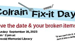 Colrain Fix-it Day, Sept 16