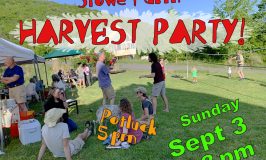 Stowe Farm Harvest Party Sunday Sept 3