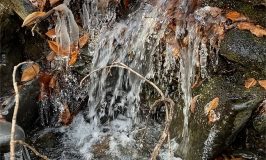 Stowe Farm winter ice water