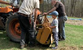 fixing Rich's tractor
